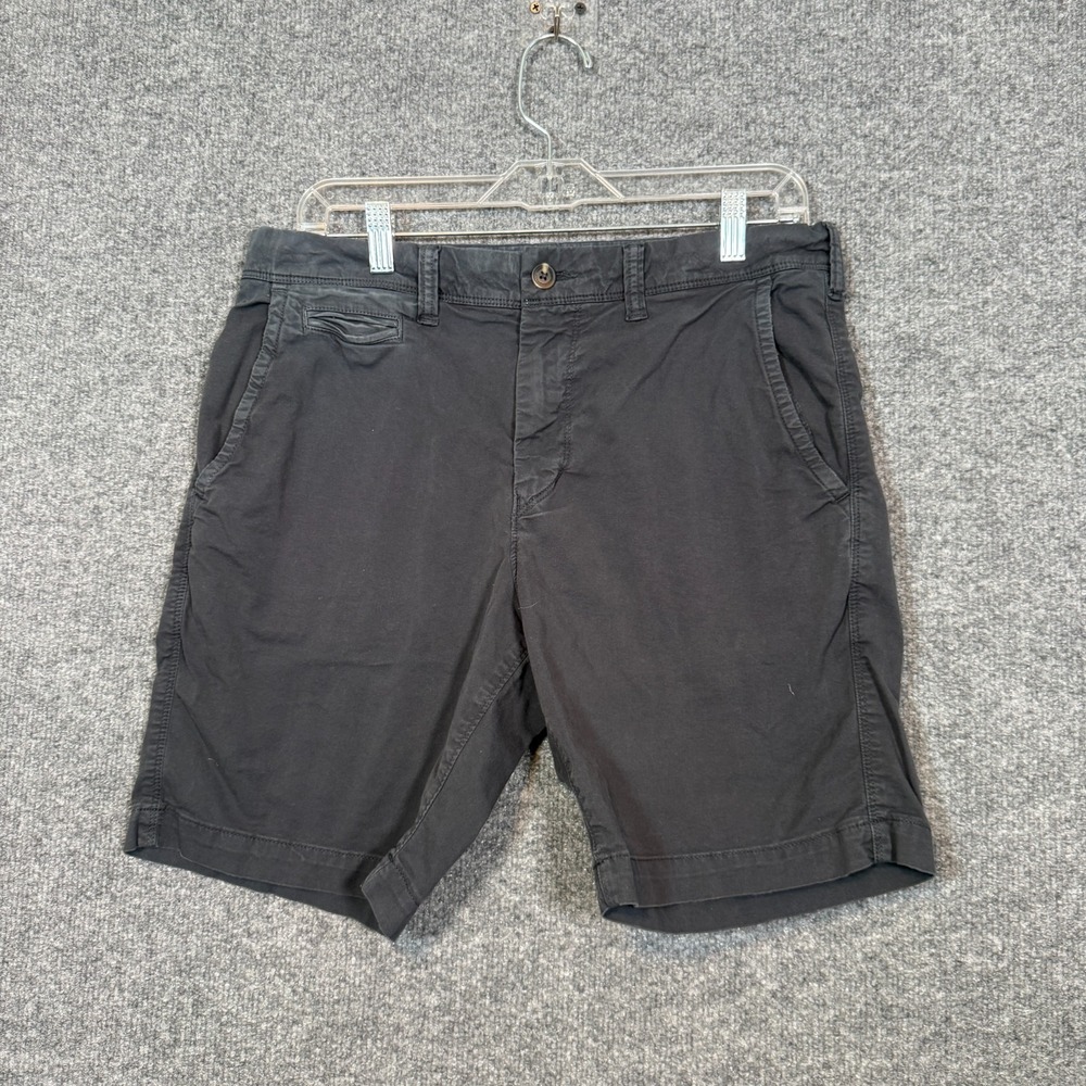 American Eagle Shorts Mens 31 Black Next Level‎ Flex Chinos Stretch Casual Y2K